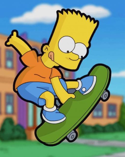 Bart Simpson paint by numbers