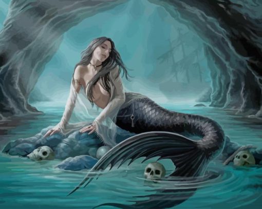 Siren Mermaid paint by numbers