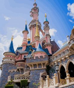 Sleeping Beauty Castle paint by numbers