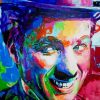 Smiling Charlie Chaplin Portrait paint by numbers