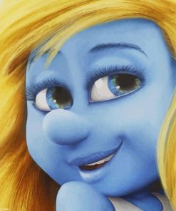 Smurfette Hair paint by numbers