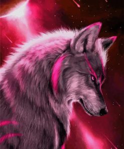Spirit Wolf paint by numbers
