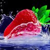 Strawberry Water paint by number