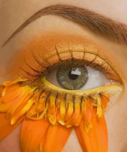 Sunflower Eye paint by numbers