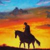 Sunset Horse paint by numbers