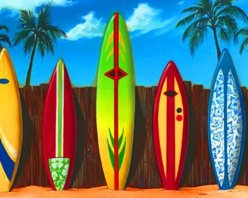 Surf Boards Collection paint by numbers