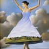 surreal woman dress art paint by number