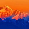 Tallest Mountain in India paint by numbers