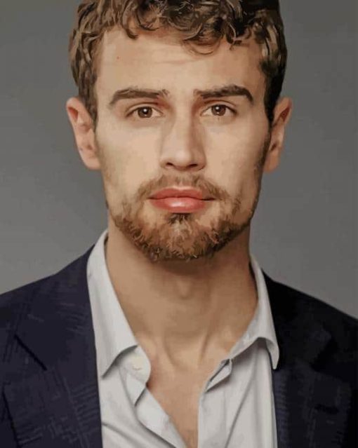 The English Actor Theo James paint by numbers