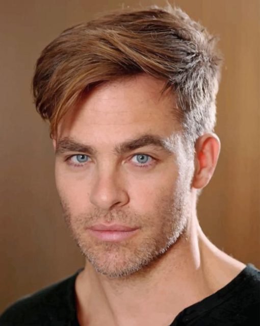 The American Actor Chris Pine paint by numbers