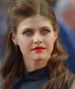 The American Actress Alexandra Daddario paint by numbers