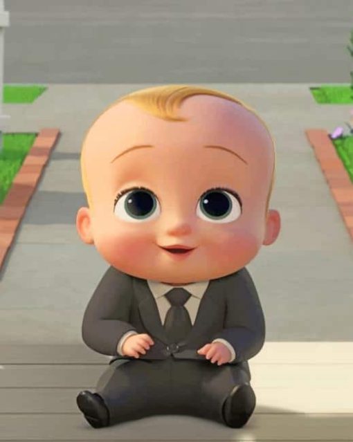 The Boss Baby paint by numbers