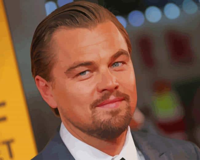 The Gorgeous Man Leonardo Dicaprio paint by numbers