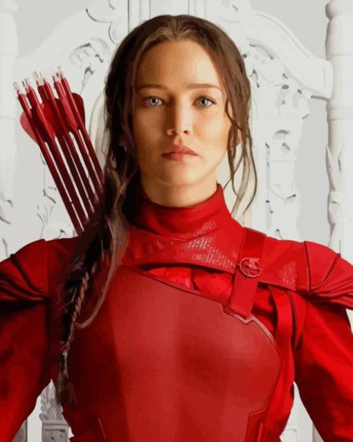 The Hunger Games katniss paint by numbers