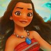 The Princess Moana paint by numbers