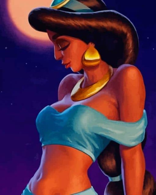 The Princess Jasmine paint by numbers