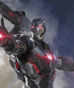 The Superhero War Machine paint by numbers