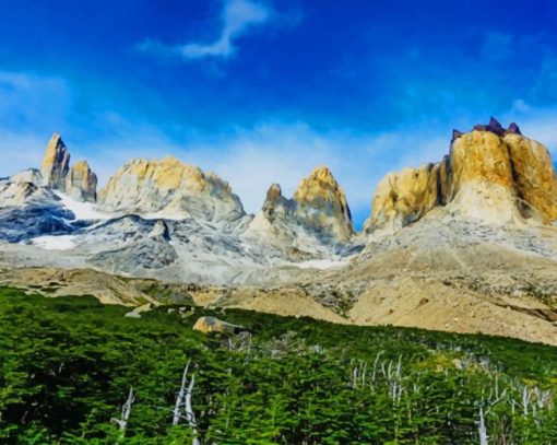 Torres Del Paine National Park paint by number