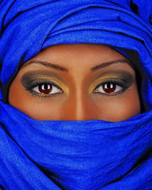 Tuareg Wman Eyes paint by numbers