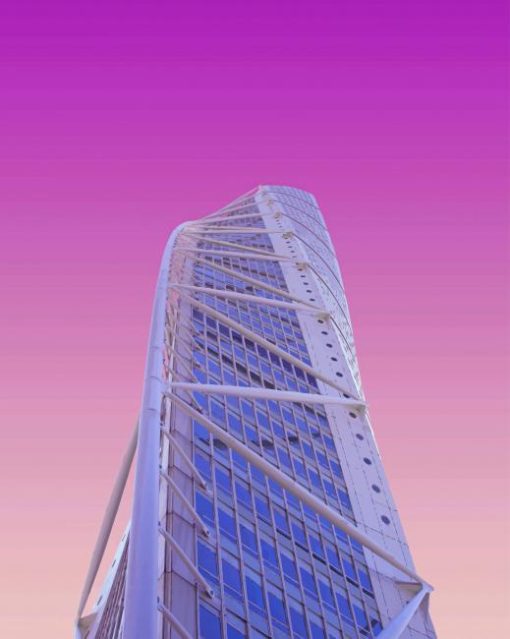turning torso building Sweden paint by numbers