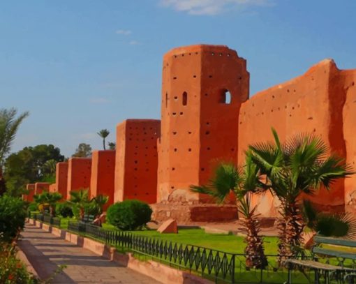 Walls Of Marrakesh painting by numbers