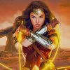 Wonder Woman Gal Gadot paint by number
