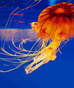 Yellow Jellyfish paint by numbers