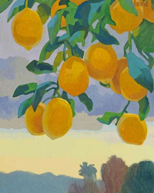 Yellow Plum paint by numbers