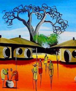 African Tribe Art paint by numbers