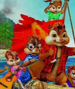 Alvin And The Chipmunks Movie painting by numbers