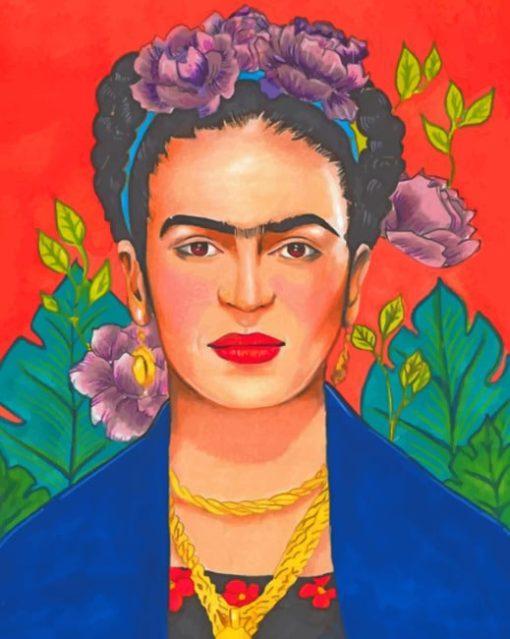 Art Print Farida Kahlo painting by numbers