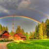 Austrian Rainbow In Grossgmain paint by numbers