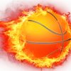 Basketball Fire paint by numbers