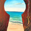 Beach View From Keyhole paint by numbers