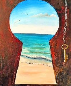 Beach View From Keyhole paint by numbers