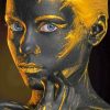 Black Golden Girl paint by numbers
