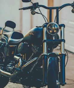 Vintage Harley Davidson paint by numbers