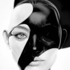 Black And White Face Art paint by numbers