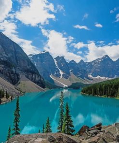 Canadian Lakes And Mountains paint by numbers