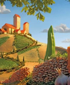 Carl Warner Food Landscape painting by numbers