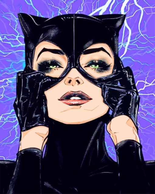 Cat Woman paint by numbers