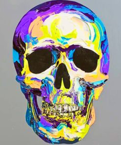 Colored Skull paint by numbers