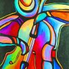Colorful Guitarist Art paint by numbers
