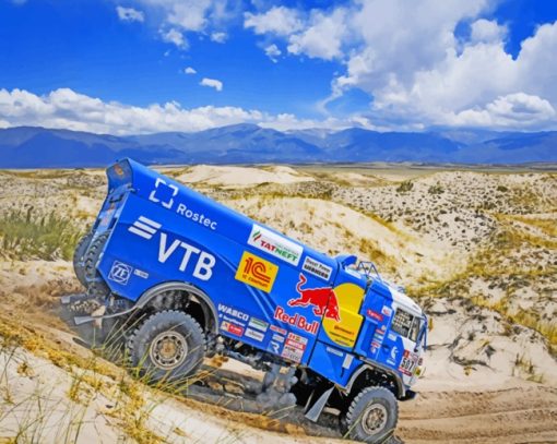 Truck Dakar Rallying paint by numbers