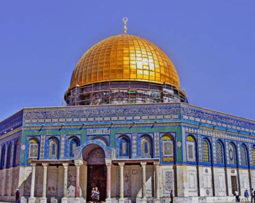 Dome Of The Rock Al Quds painting by numbers