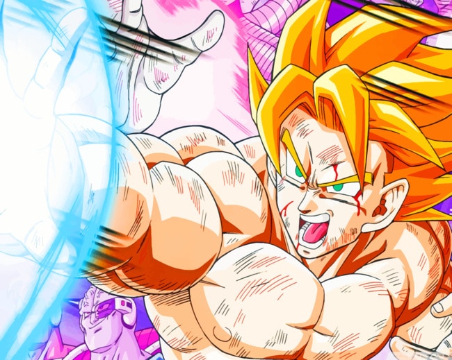 Goku Dragon Ball painting by numbers