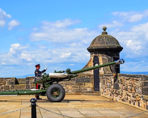 Edinburgh Cannons On The Sea paint by numbers
