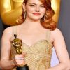 Emma Stone Oscar Gown paint by numbers