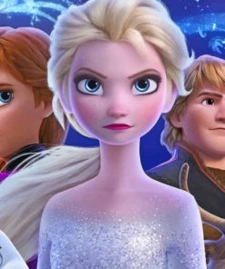 Frozen Queen With Anna And Kristoff painting by numbers