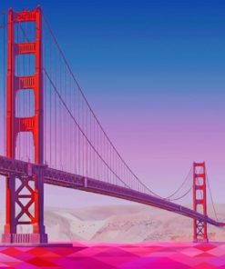 Golden Gate Bridge painting by numbers